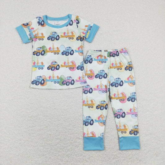 BSPO0300 Boys Easter Truck Pajamas