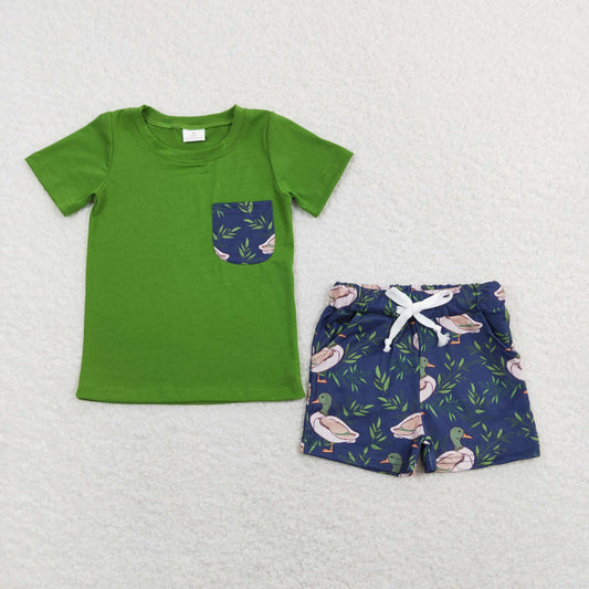 BSSO0480 Boys Duck Green Outfits