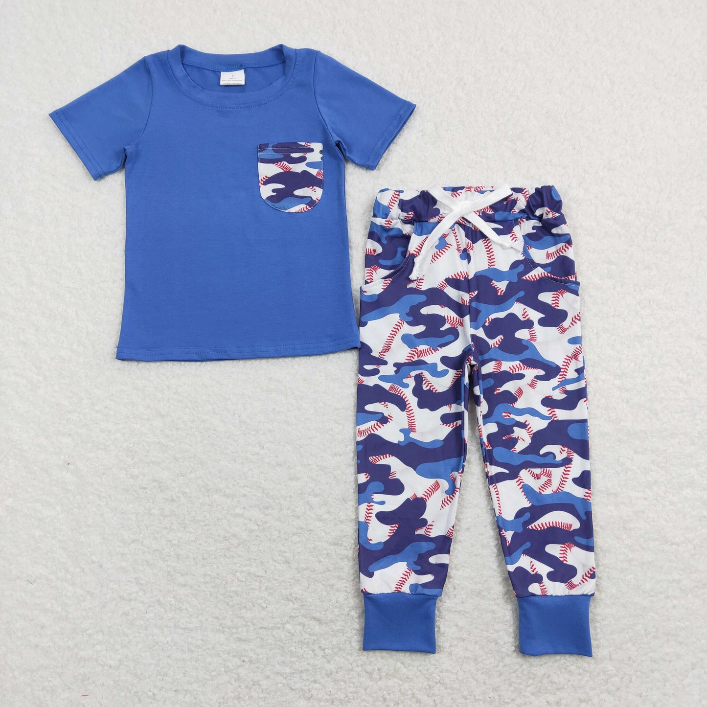 BSPO0170 Boys Blue Camo Outfits