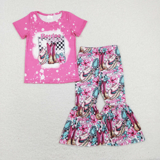 GSPO1293 Girls Pink Boots Outfits