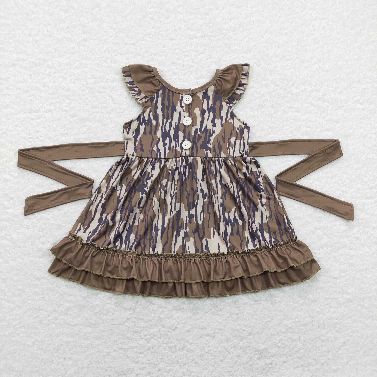 GSD0782 Girls Camo army green Dress