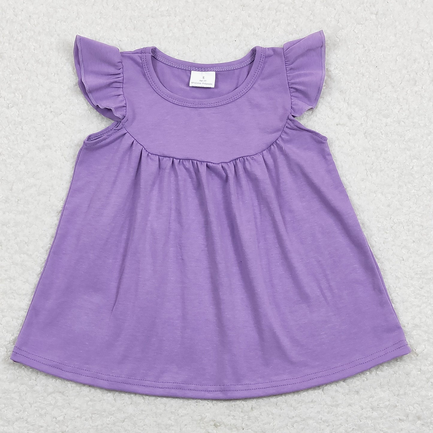 GT0461 Girls Purple Cotton Top