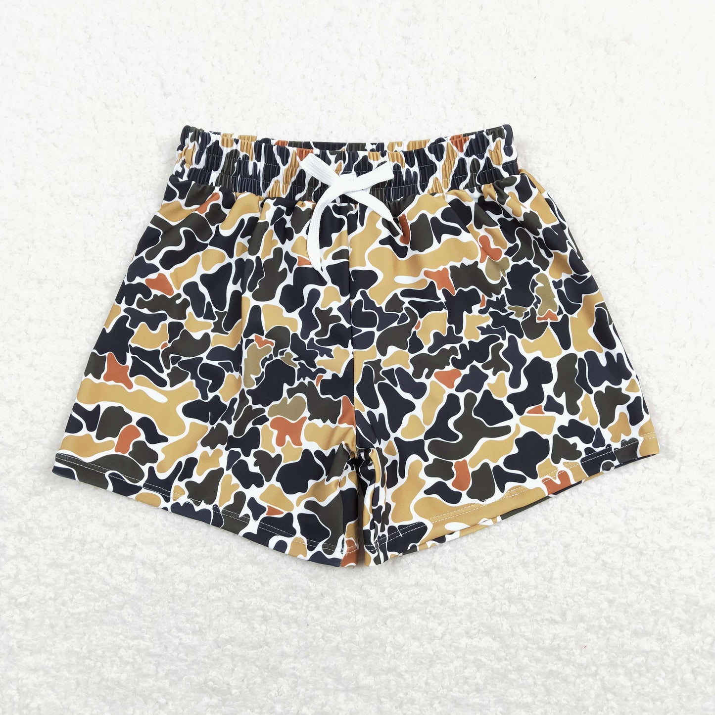 S0235 Boys Camo Swimming Trunks