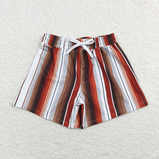 S0237 Boys Stripe Swimming Trunks