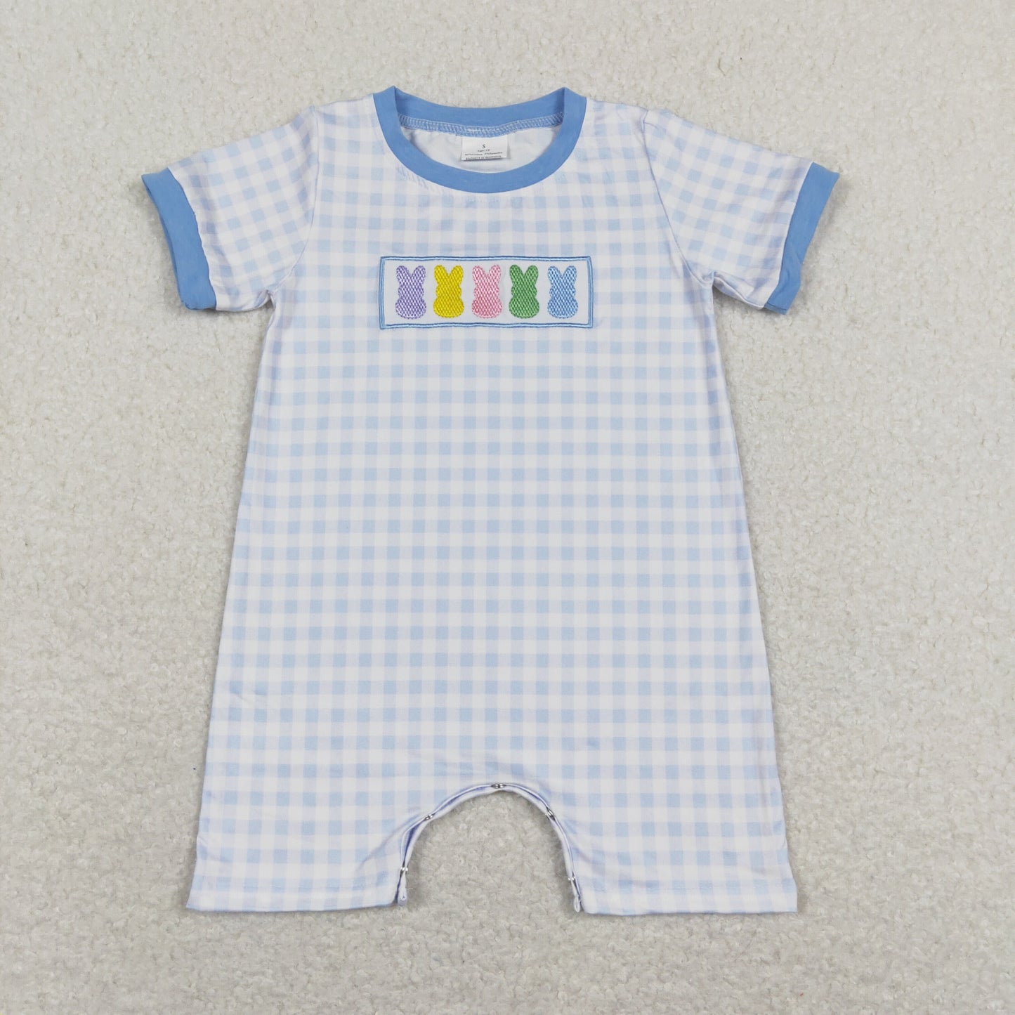 SR0690 Baby Boys Bunny Rompers Embroidery