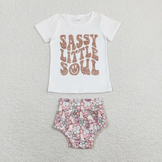 GBO0207 Girls Sassy Little Soul Bummies Set