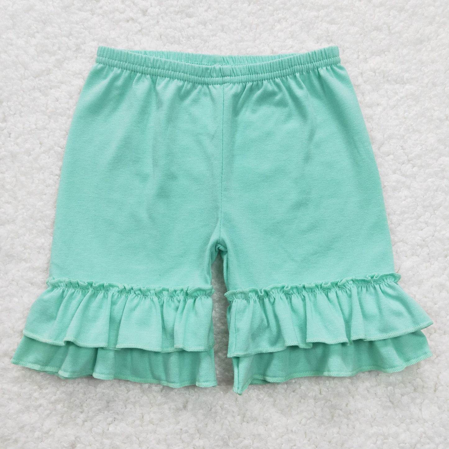 SS0180 Girls Mint Cotton shorts