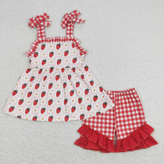 GSSO0588 Girls Strawberry Outfits