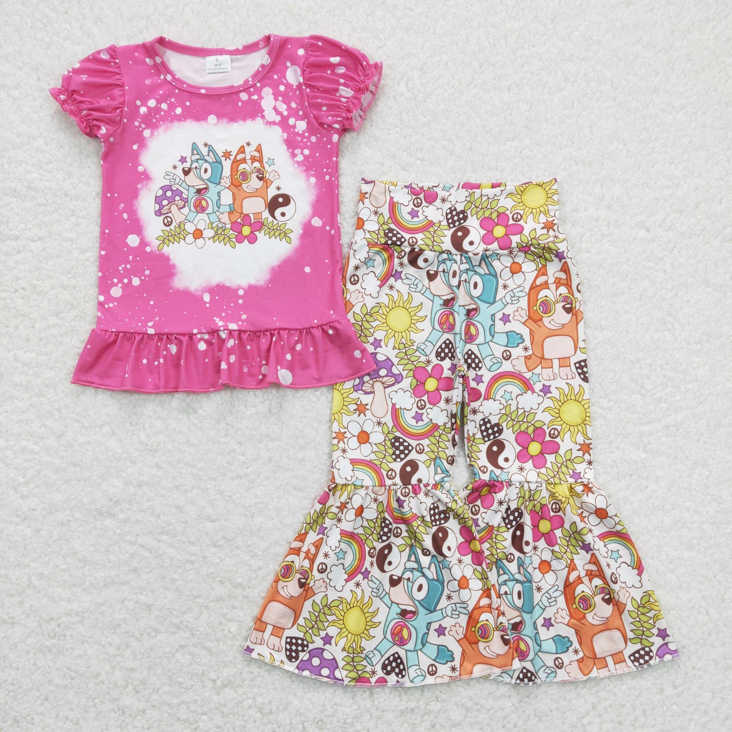 GSPO1375 Girls Cartoon Dog Outfits