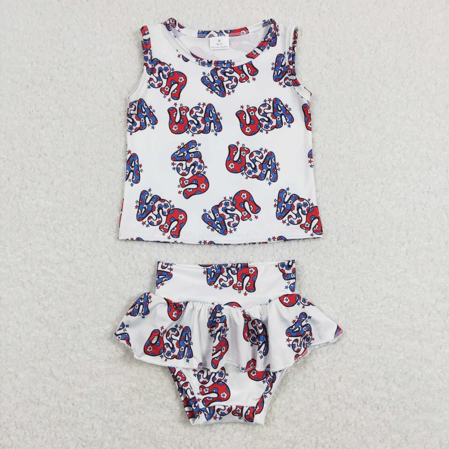 GBO0225 Girls USA Bummies Set