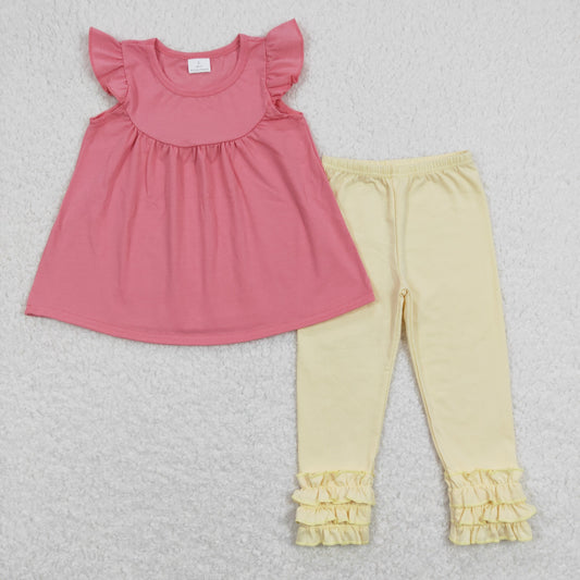 Girls Pink Cotton Outfits