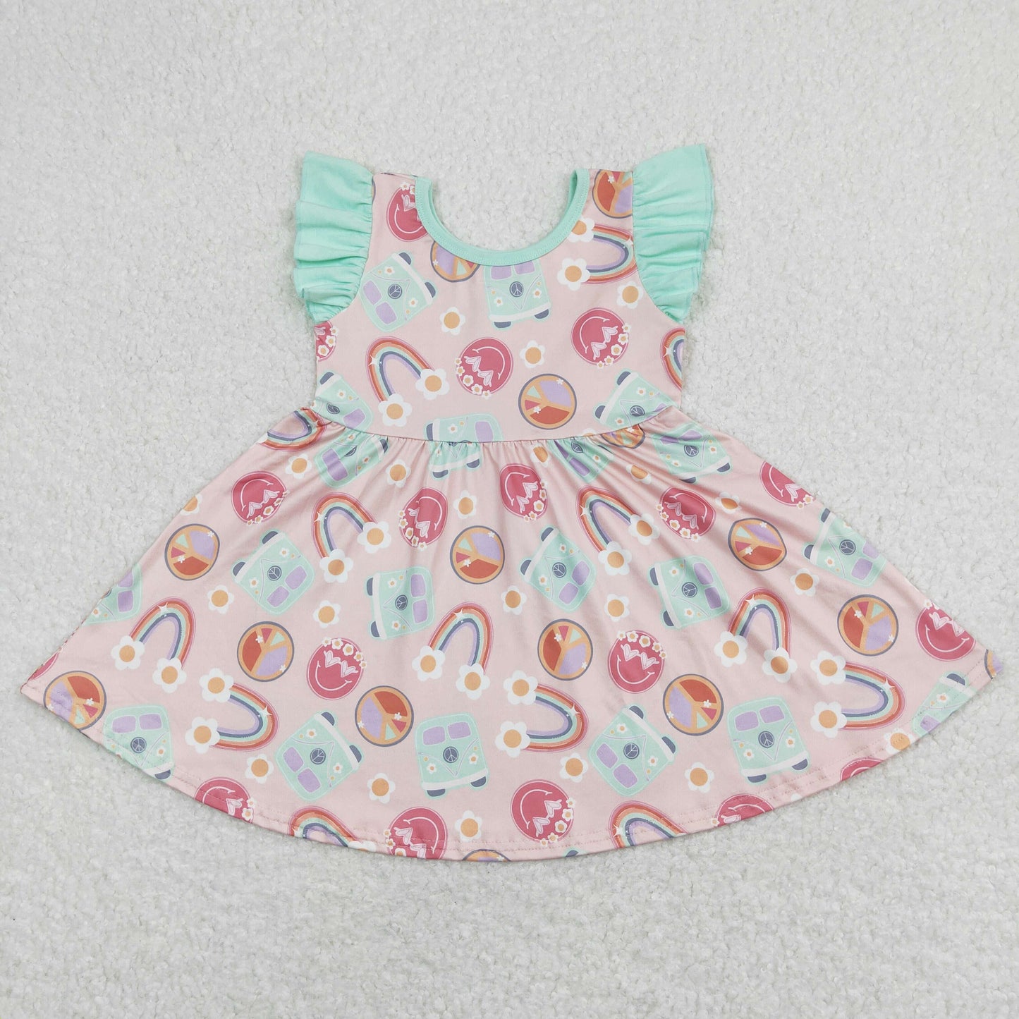 GSD0717 Girls Rainbow Dress