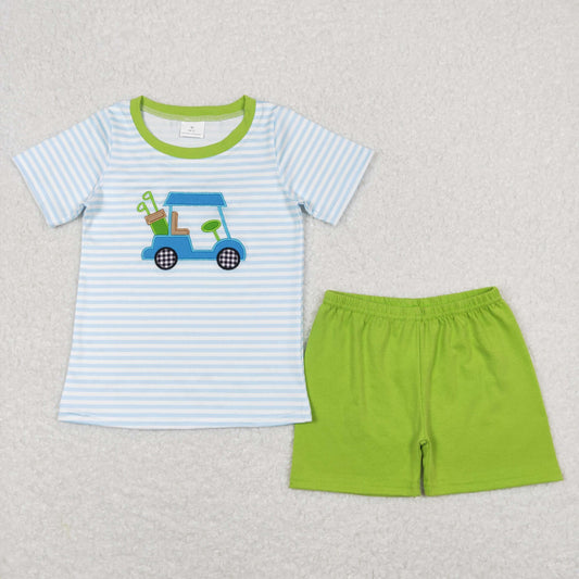 BSSO0394 Boys Embroidery Golf Outfits