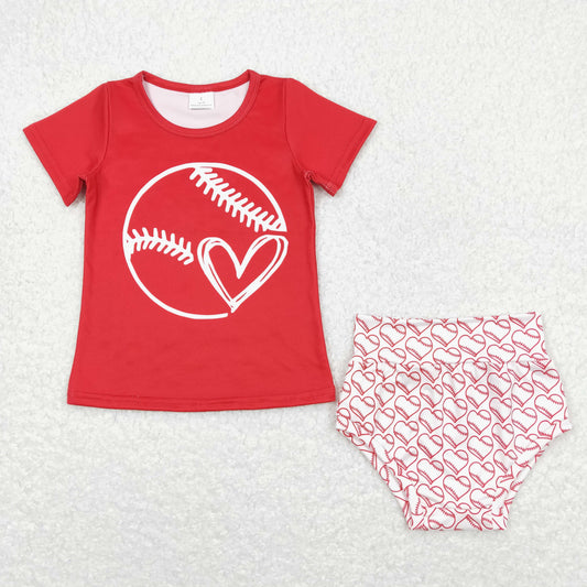 GBO0244 Girls Baseball Bummies Set