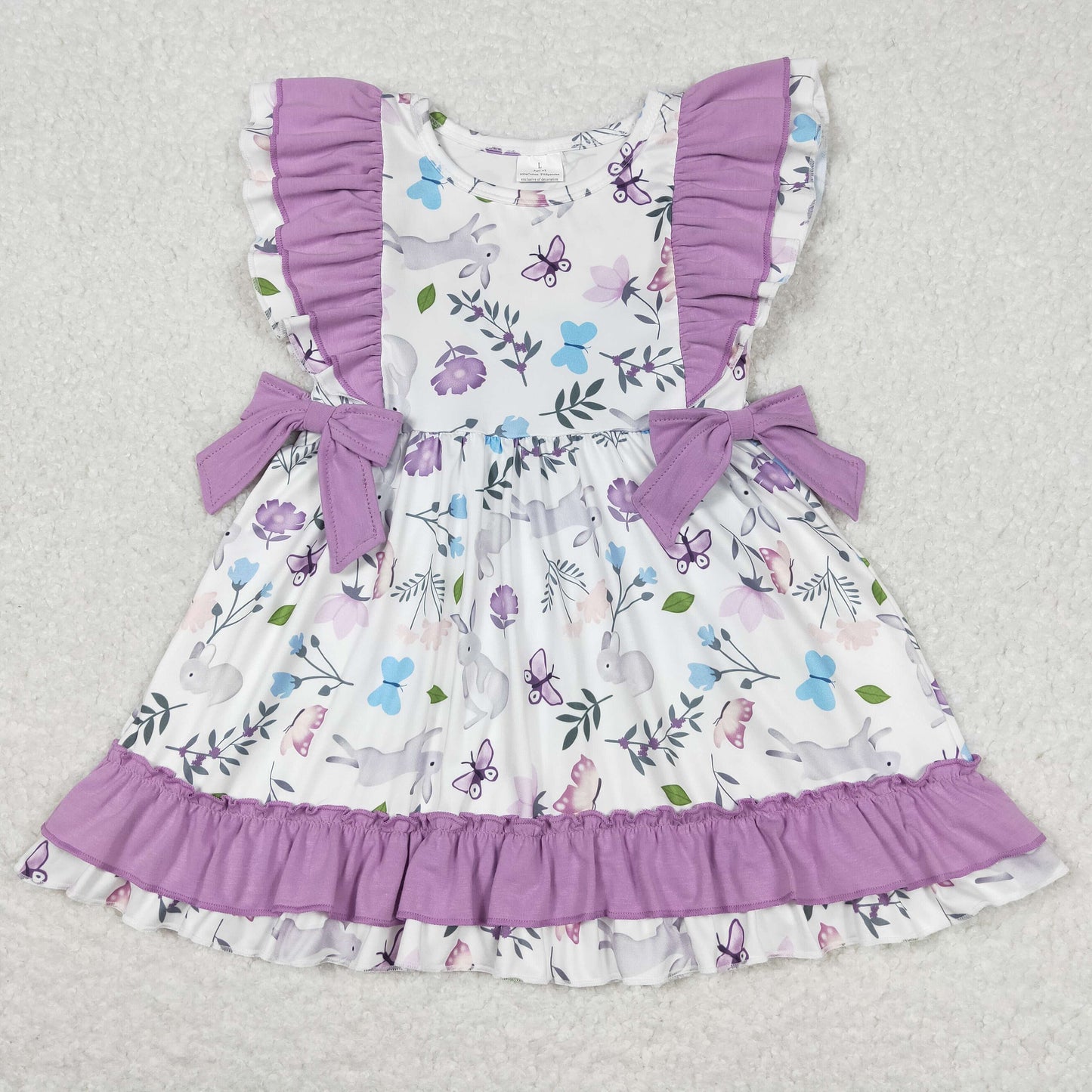 GSD0626 Girls Bunny Floral Dress