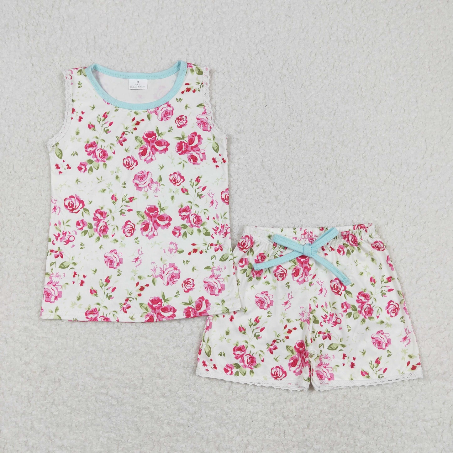 GSSO0674 Girls Floral Pajamas