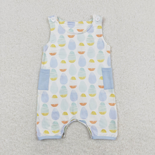 SR0901 Baby Boys Easter Egg Rompers