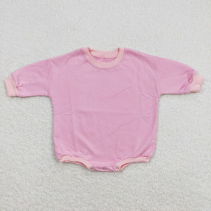 LR0915 Baby Pink Cotton Romper