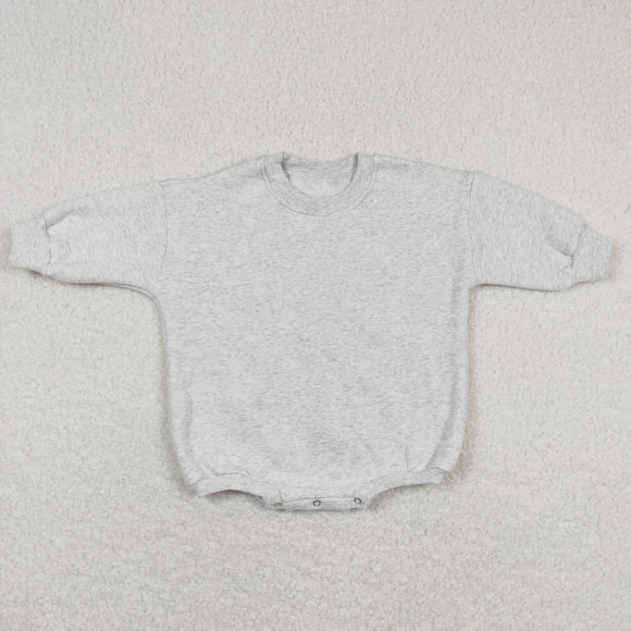 LR0920 Baby Light Gray Cotton Romper