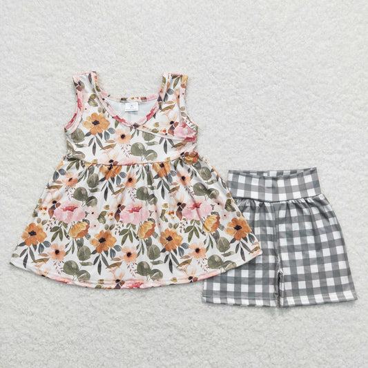 GSSO0741 Girls Floral Outfits