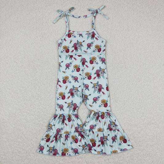 SR1019 Girls Floral Jumpsuit