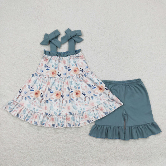 GSSO0562 Girls Floral Outfits