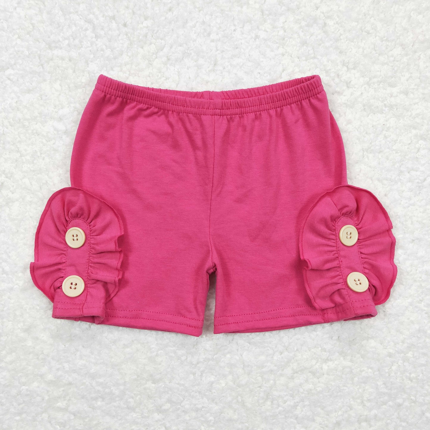 SS0186 Girls Hot pink Cotton shorts