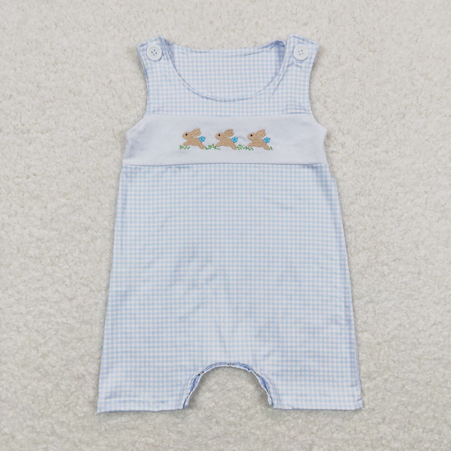 SR0621 Baby Boys Bunny Rompers Embroidery