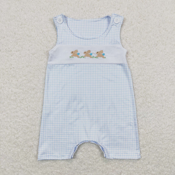 SR0621 Baby Boys Bunny Rompers Embroidery
