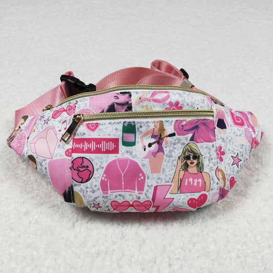 BA0165 Pink Singer Fanny Pack 13x5.7x3 inches