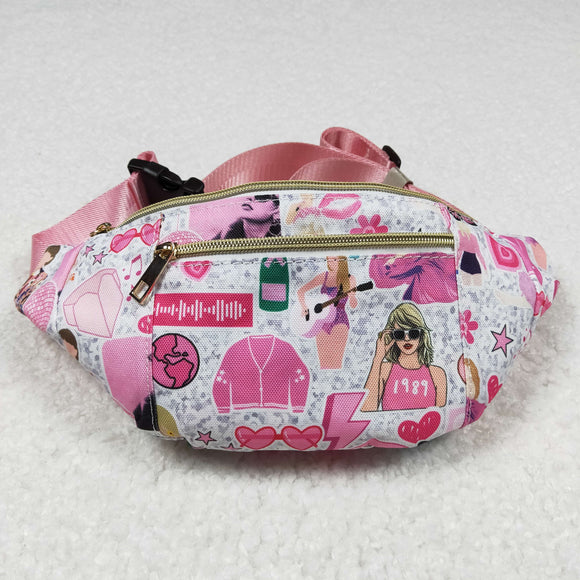 BA0165 Pink Singer Fanny Pack 13x5.7x3 inches