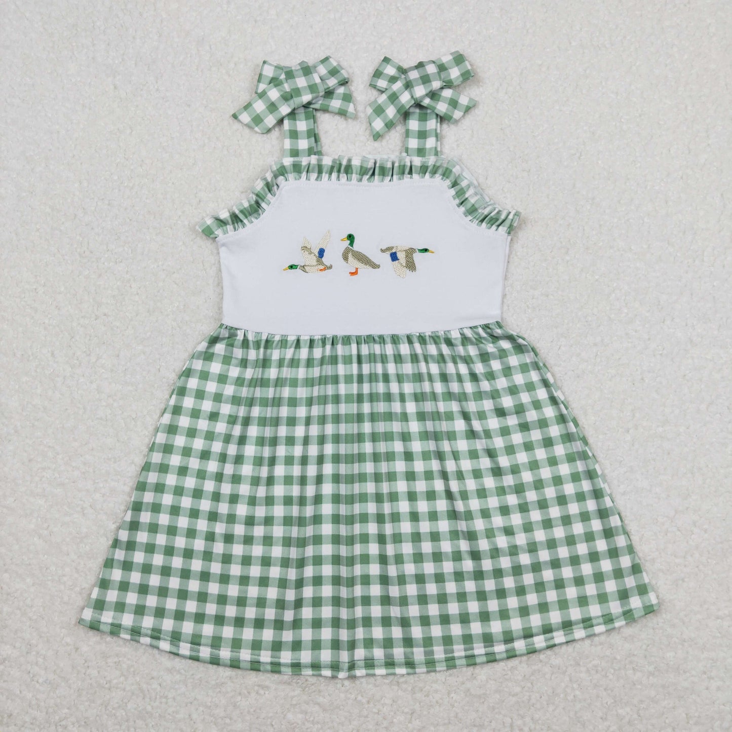 GSD0839 Girls Embroidery Duck Dress