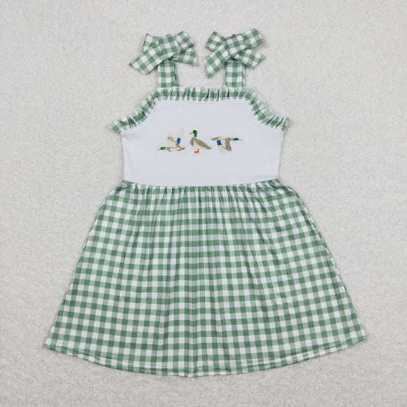 GSD0839 Girls Embroidery Duck Dress
