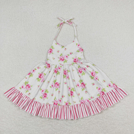 GSD0859 Girls Pink Floral Dress