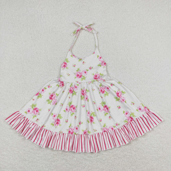 GSD0859 Girls Pink Floral Dress