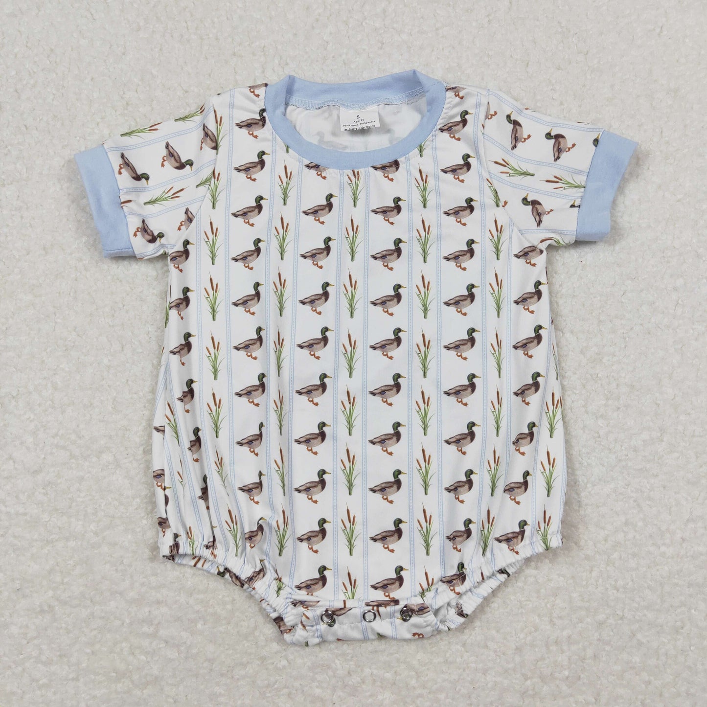 SR1067 Baby Boys Duck Rompers