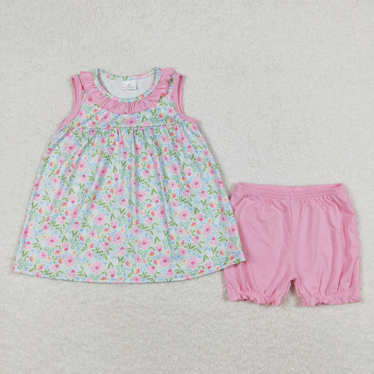 GSSO0825 Girls Floral Outfits