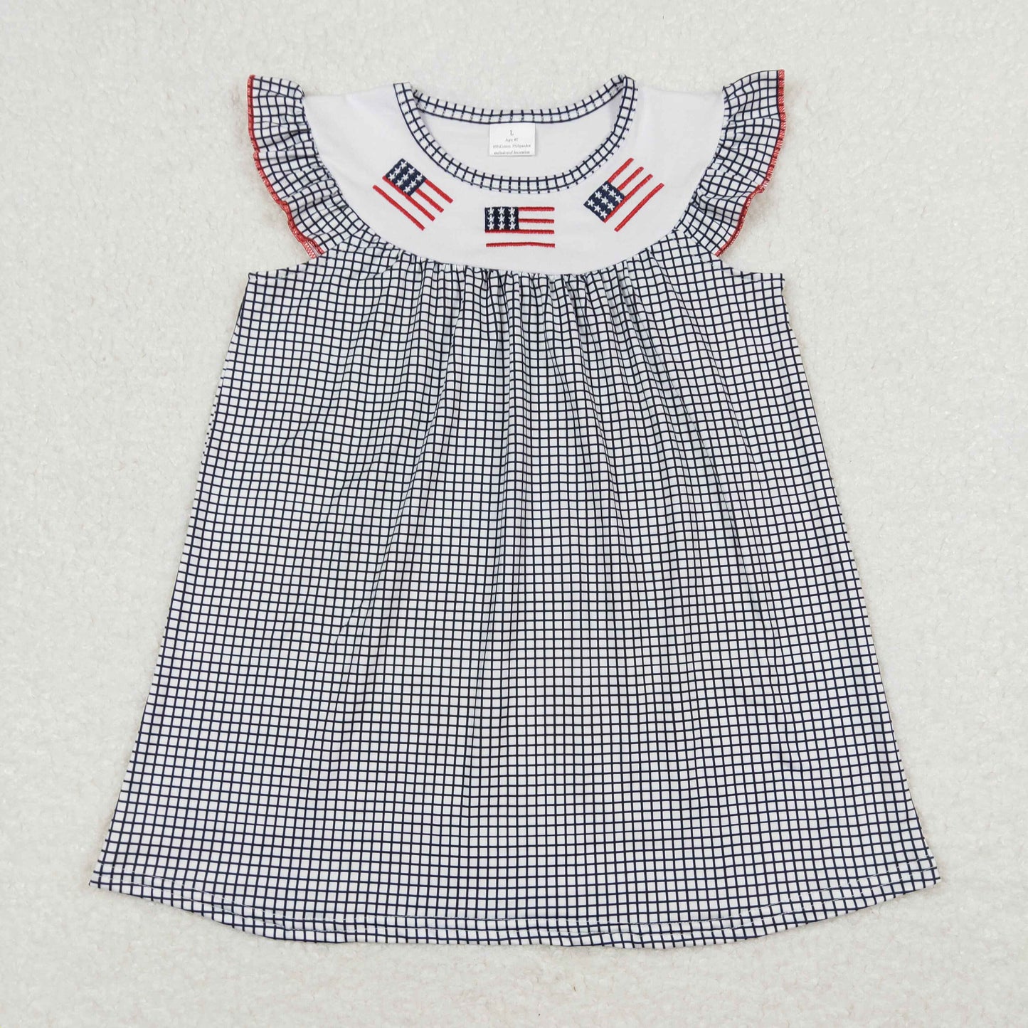 GSD0811 Girls Embroidery Flag Dress