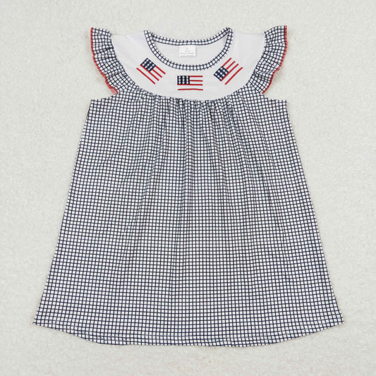 GSD0811 Girls Embroidery Flag Dress