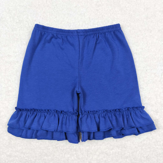 SS0179 Girls Blue Cotton shorts