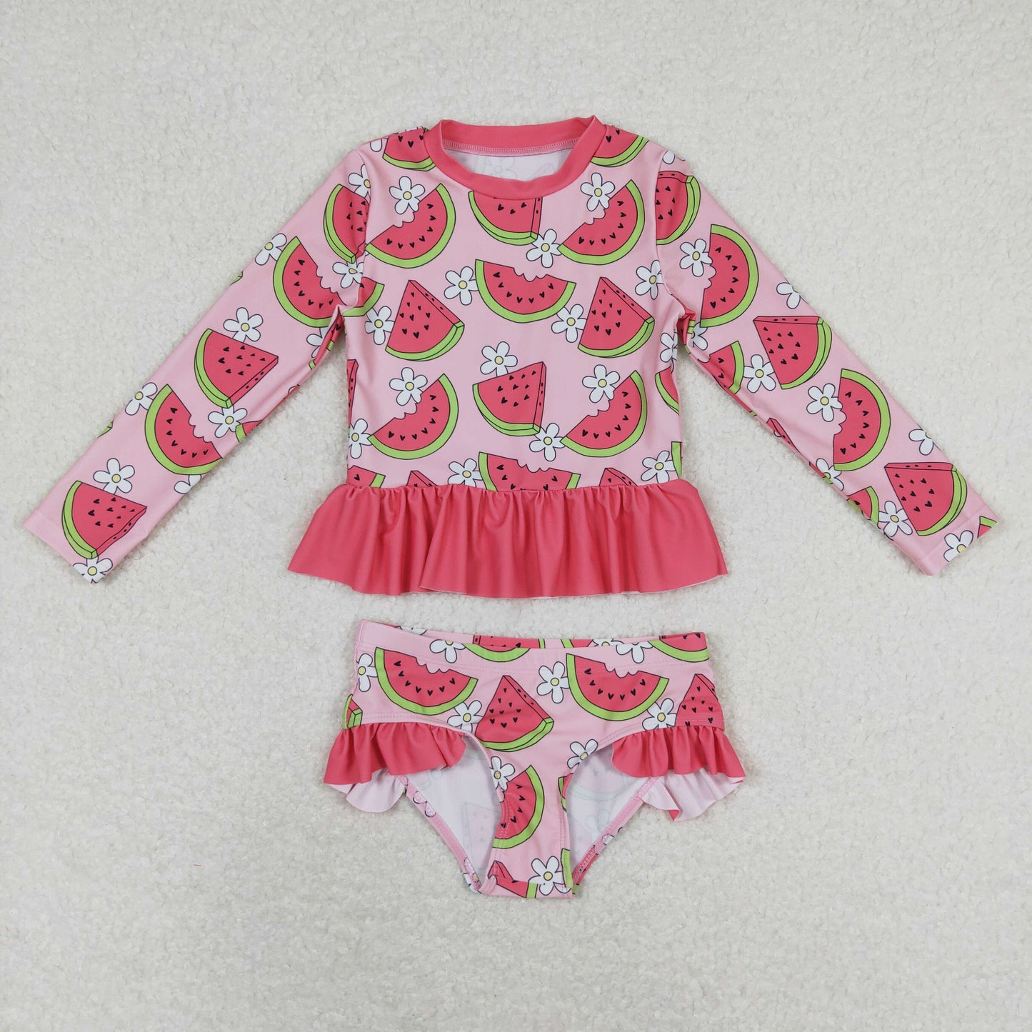 S0264 Girls Watermelon Bathing Suit 2pcs