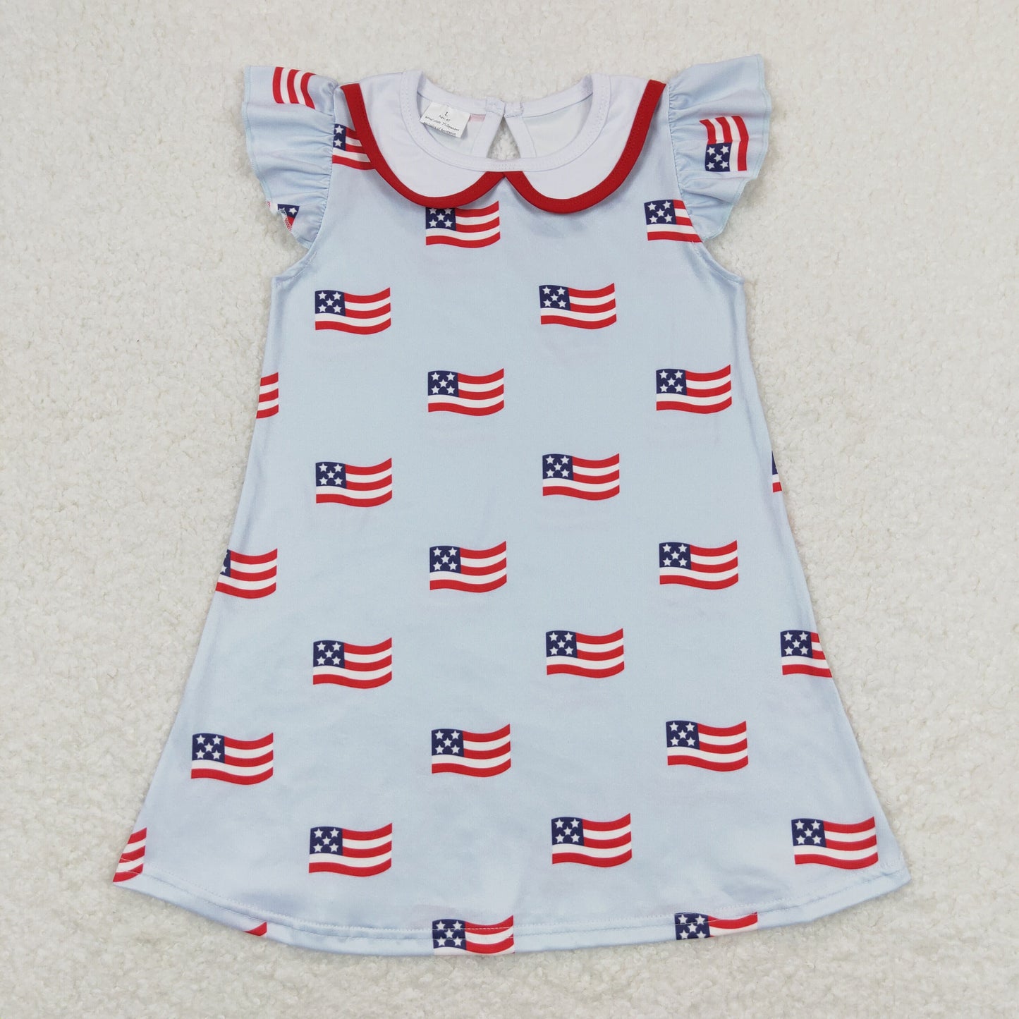 GSD0871 Girls July 4th Flag Dress