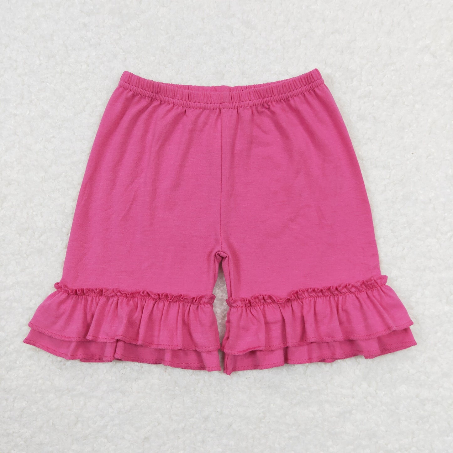 SS0281 Girls Hot pink Cotton shorts