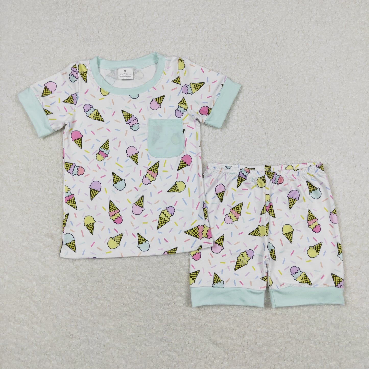 BSSO0622 Boys Ice Cream Summer Pajamas