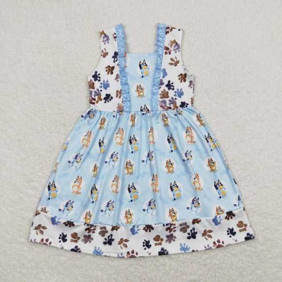 GSD0864 Girls Cartoon Dog Dress
