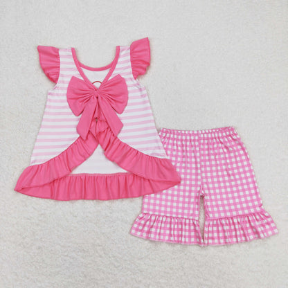 GSSO0563 Girls Love Dad Pink Outfits Embroidery