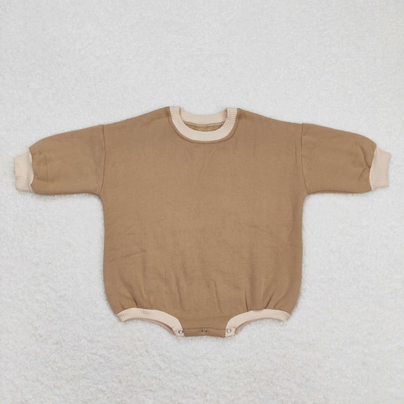LR0934 Baby brown Cotton Romper