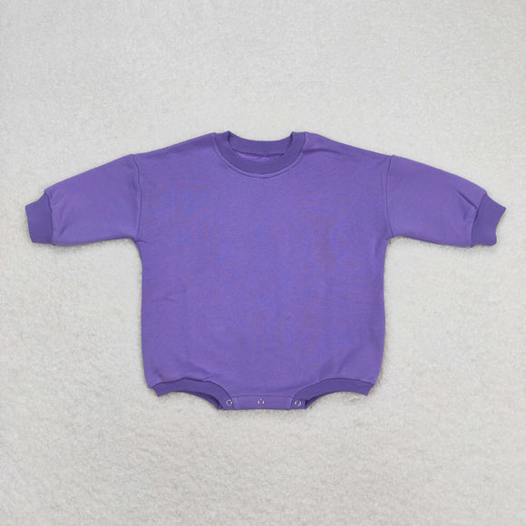 LR0933 Baby purple Cotton Romper
