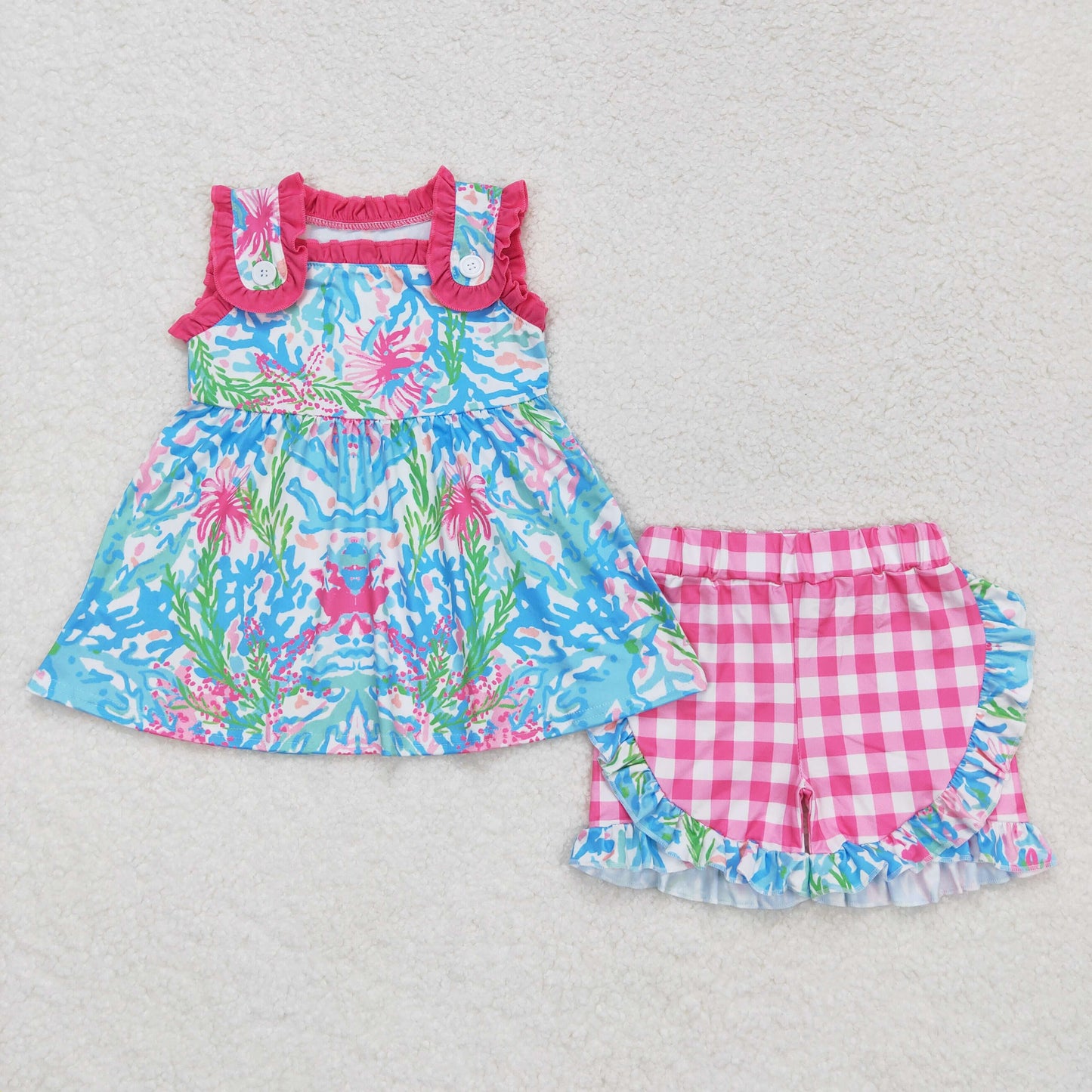 GSSO0845 Girls Floral Outfits