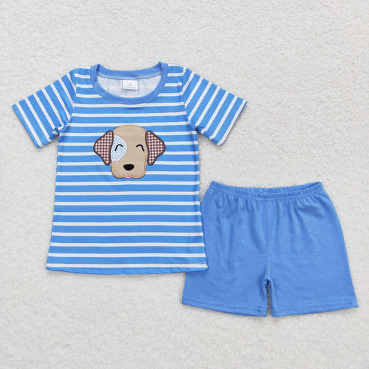 BSSO0746 Boys Dog Outfits Embroidery